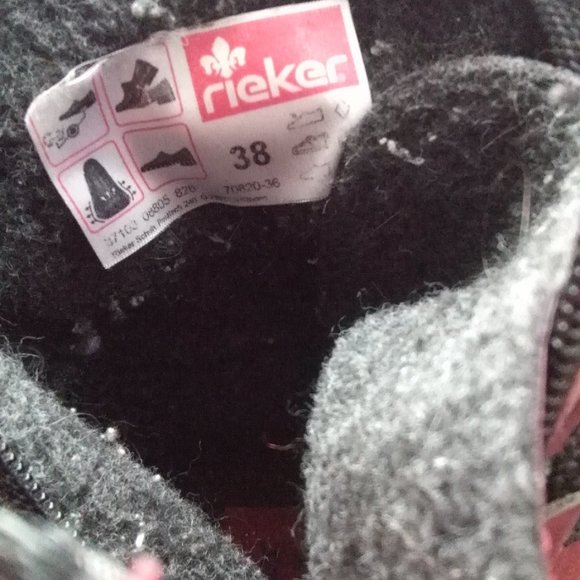 Red Leather Reiker Boots - Picture 4 of 4